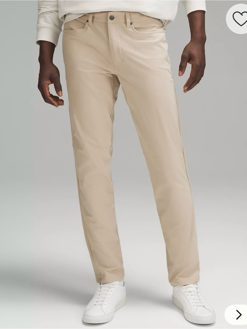 lululemon athletica Men's Khaki Straight-Leg Chinos - Tan